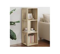 Armoire d'Angle Étagère Rangement Salle de Séjour Blanc Bois d'Ingénierie vidaX