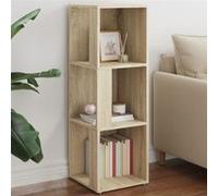 Armoire d'Angle Étagère Rangement Salle de Séjour Blanc Bois d'Ingénierie vidaX