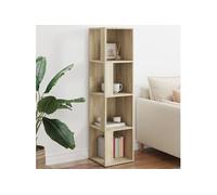Armoire d angle Chêne sonoma 33x33x132 cm Bois d'ingénierie