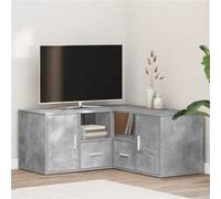 vidaXL Armoire d'angle Gris béton 160 x 40 x 45 cm Bois d'ingénierie