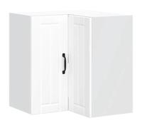 Armoire d angle murale de cuisine Lucca blanc bois d ingénierie