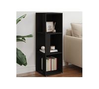 vidaXL Armoire d'angle Noir 33x33x100 cm Aggloméré