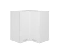 Armoire d angle suspendue Blanc 57x57x60 cm Bois