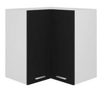 Vidaxl Armoire D'angle Suspendue ""Lyon"" Noir 57x57x60 Cm Noir