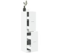 Armoire d apothicaire blanc 30x41x144,5 cm bois d ingénierie Blanc G
