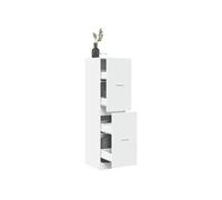 vidaXL Armoire d'apothicaire Bois d'ingénierie Blanc 40x41x144,5 cm à tiroirs