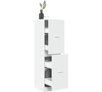 vidaXL Armoire d'apothicaire Bois d'ingénierie Blanc 40x41x144,5 cm à tiroirs