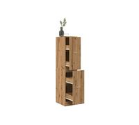 vidaXL Armoire d'apothicaire à tiroirs 855177 chêne artisanal en bois d'ingénierie Marron