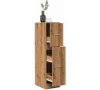 vidaXL Armoire d'apothicaire chêne artisanale en bois d'ingénierie à tiroirs