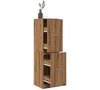 vidaXL Armoire d'apothicaire chêne artisanal – Bois d'ingénierie, coffre à tiroirs