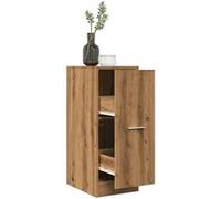 vidaXL Armoire d'apothicaire artisanal chêne – Bois d'ingénierie, coffre à tiroirs