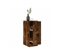 vidaXL Armoire d'apothicaire chêne fumé Bois d'ingénierie 30x41x77,5 cm
