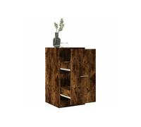 Vidaxl Armoire D'apothicaire Chêne Fumé 40x41x77,5cm Bois D'ingénierie Multicolore