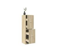 vidaXL Armoire d'apothicaire chêne Sonoma – Bois d'ingénierie, coffre à tiroirs