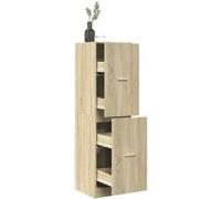 vidaXL Armoire d'apothicaire chêne Sonoma – Bois d'ingénierie, coffre à tiroirs