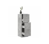 Armoire d apothicaire gris béton 40x41x118 cm bois d ingénierie Gris béton G
