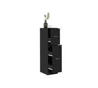 Armoire d apothicaire noir 30x41x118 cm bois d ingénierie Noir G