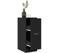 vidaXL Armoire d'apothicaire en bois d'ingénierie Noir 30x41x77,5 cm