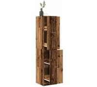 Armoire d apothicaire vieux bois 40x41x174,5 cm bois ingénierie