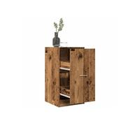 Armoire d apothicaire vieux bois 40x41x77,5cm bois d ingénierie G
