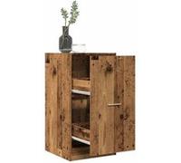 Armoire d apothicaire vieux bois 40x41x77,5cm bois d ingénierie