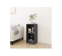 Armoire d appoint gris 35,5x33,5x76 cm bois de pin massif