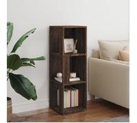 Armoire d'angle - AKOZON - Chêne marron - 33x33x100 cm - Bois d'ingénierie - 3 compartiments