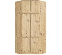Armoire d'angle avec surmeuble AKORD S100 Chêne Artisan 100 cm 6 portes 100x50x235 cm
