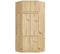 Armoire d'angle avec surmeuble AKORD S100 Chêne Artisan 100 cm 6 portes 100x50x235 cm Chêne Artisan