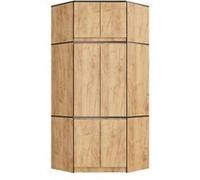 Armoire d'angle avec surmeuble AKORD S100 Chêne Craft 100 cm 6 portes 100x50x235 cm