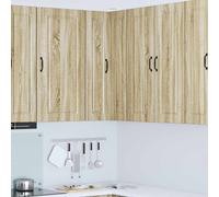 Armoire d'Angle de Cuisine Rangement Salon Intérieur Bois d'Ingénierie vidaXL