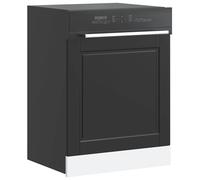 vidaXL Panneau de lave-vaisselle Porto noir 60 x 1,5 x 67 cm