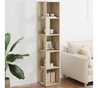 Armoire d'Angle Étagère Rangement Salle de Séjour Blanc Bois d'Ingénierie vidaXL