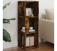 Vidaxl Armoire D'angle Chêne Fumé 33x33x132 Cm Bois D'ingénierie Marron