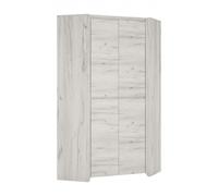 Armoire D'angle Feldmann-Wohnen Angel, 2 portes, 96x96 cm, Chêne Blanc