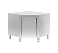 Armoire d'angle inox - 100 x 100 cm - Royal Catering RCCC-1000