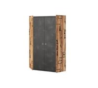 Armoire d'angle Tivtivi 112, Nombre d'étagères: 8, 191x97x97cm