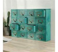 Armoire d'apothicaire avec 9 tiroirs, organiseur de bureau en bois, boîte de rangement rustique pour herbes aromatiques, solution de rangement traditionnelle pour la maison et le bureau