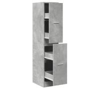 Armoire d'apothicaire gris béton 30x41x144,5 cm bois ingénierie -BK855172 (PLA)