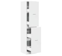 Armoire d'apothicaire - mango - Armoire haute - blanc 40x41x174,5 cm bois d'ingénierie M1343