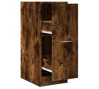 Armoire d'apothicaire - mango - Armoire haute - chêne fumé 30x41x77,5cm bois d'ingénierie M1311