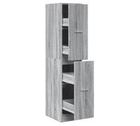 Armoire d'apothicaire - UU - armoire de rangement - sonoma gris 30x41x144,5cm bois d'ingénierie a374