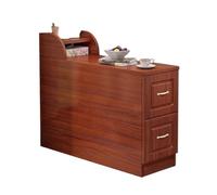 Armoire d'appoint de canapé Table légère d'accoudoir à fente scandinave luxe avec armoire rangement porte Petite table basse étroite multifonctionnelle d'angle Table de chevet(80x40x60cm,B)