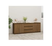 vidaXL Armoire d'appoint Marron miel 180x36x65 cm Bois de pin massif