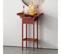 Armoire d'autel Bouddhiste Table d'autel pour la Maison Table de Méditation d'autel Armoire d'autel de Prière Bouddhiste Chinoise pour Prières Divination Culte(60x33x104cm)