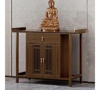 Armoire d'autel bouddhiste, table de sanctuaire personnelle avec rangement, guéridon chinois, table de prière pour la maison ou le temple