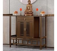 Armoire d'autel bouddhiste, table de sanctuaire personnelle avec rangement, guéridon chinois, table de prière pour la maison ou le temple