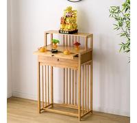 Armoire d'autel chinoise avec tiroirs de rangement, table de méditation personnelle pour prière et méditation, idéale pour les salons et les temples