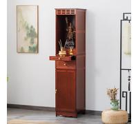 Armoire d'autel de méditation avec tiroir - Design à 2 niveaux pour prières et cultes dans les salons et les sanctuaires