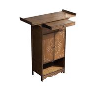 Armoire d'autel de méditation avec tiroirs de rangement et planche coulissante, parfaite pour la maison, les temples et la décoration du salon
